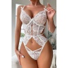 Beruflic Beyaz Dantelli Teddy Bodysuit 15084