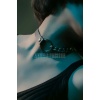 Zincirli Deri Choker, Zincir Detaylı Seksi Choker - Brf590