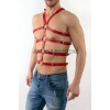 Seksi Erkek Body Harness, Deri Erkek Body Harness - Brfm54