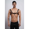 Erkek Gömlek Kemeri, Zincirli Göğüs Harness, Partywear, Clubwear - Brfm109