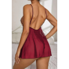 Beruflic Bordo Dantel Özel Tasarım Bodysuit Gecelik 66616