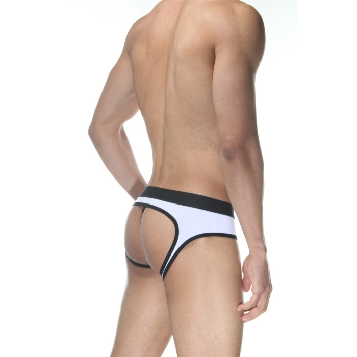 Beyaz Jockstrap Erkek İç Giyim