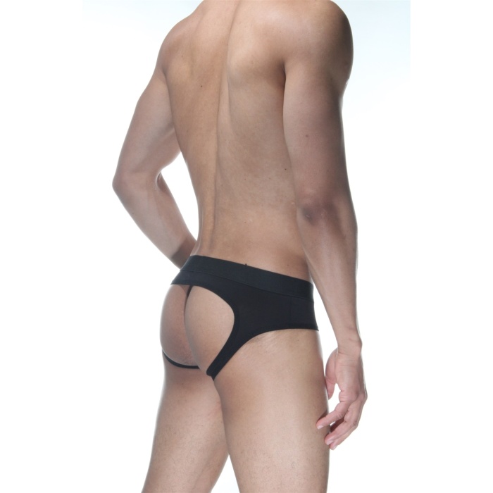 Siyah Jockstrap Erkek İç Giyim