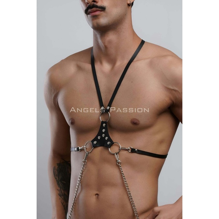 Erkek Omuz Harness - Seksi Erkek Deri Harness - Gay Harness İç Giyim - Brfm28