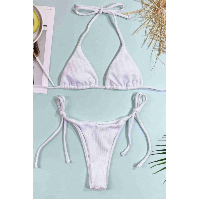 Angelsin Bağlamalı Bikini Altı Beyaz - Ms41629-beyaz