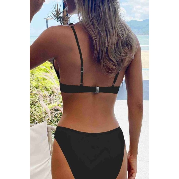 Angelsin Şık Bikini Altı Siyah Ms41688