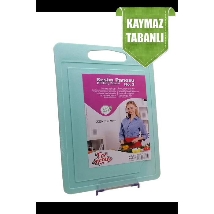 Kesme Tahtası Plastik Büyük Kesme Sunum Tahtası Kesim Panosu 225x325 Mm Royaleks-FR-108