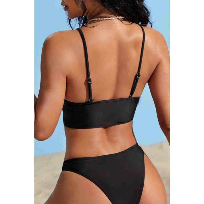 Angelsin Şık Bikini Takım Siyah Ms4184