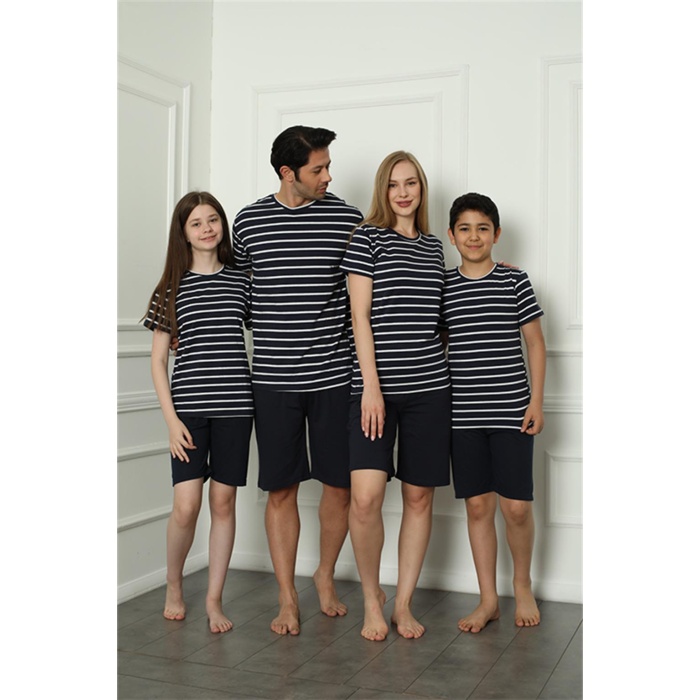 Beruflic Aile Penye Şortlu Pijama Takım (baba - Oğul ) 50117 Ayrı Ayrı Satılır . Fiyatları Farklıdır