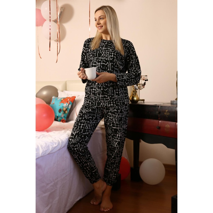 Beruflic Kadın Uzun Kol 3 İplik Penye Pijama Takım 4180
