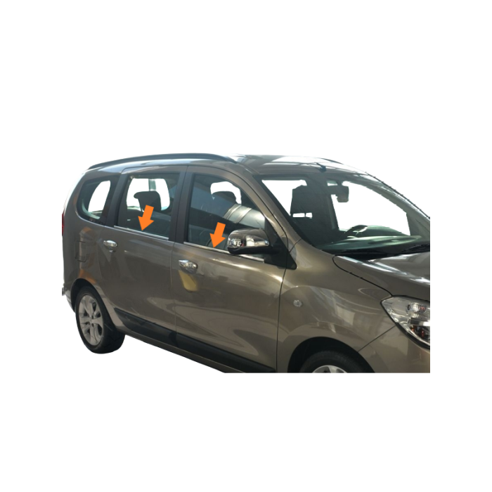 Cam Çıtaları Krom 4 Parça Lodgy Mpv 2013 Ve Sonrası Modeller İçin