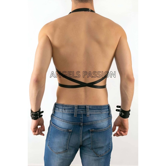 Deri Erkek Göğüs Üzeri Harness - Brfm80