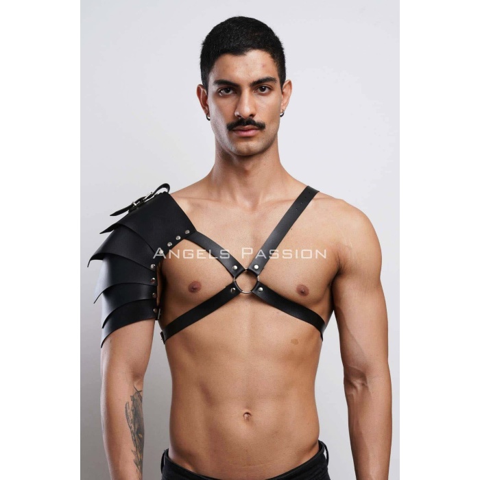 Gladyatör Harness, Tek Omuz Deri Harness, Cosplay Kostüm, Savaşçı Kostüm - Brfm154