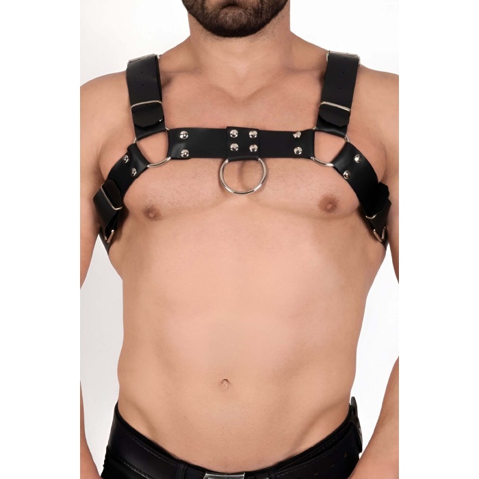 Erkek Göğüs Harness, Deri Erkek Fantazi Giyim, Erkek Clubwear - Brfm214