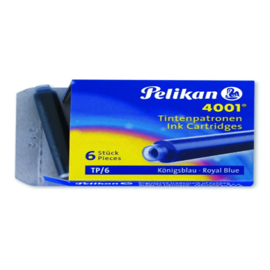 Pelikan Dolmakalem Kartuşu 4001 Küçük Mavi 6lı