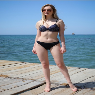 Beruflic Kadın Yarım Destekli Alt Üst Bikini Takım Lacivert 35012