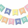 MACARON HAPPY BİRTHDAY YALDIZLI BANNER