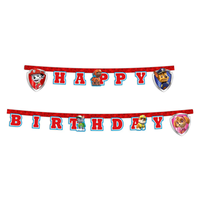 Paw Patrol Happy Birthday Harf Afiş