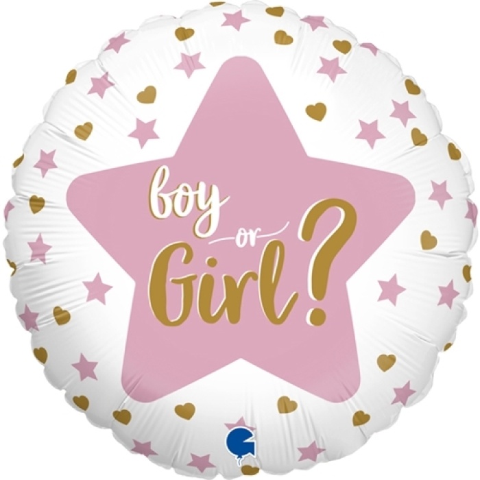 Boy Or Girl Star Grabo Folyo Balon 18