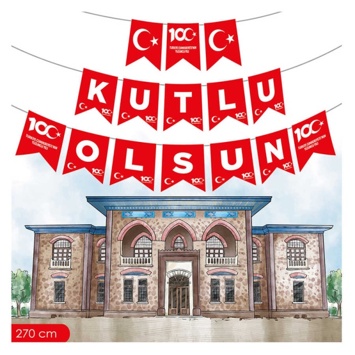 100.Yıl Kutlu Olsun Harf Afiş