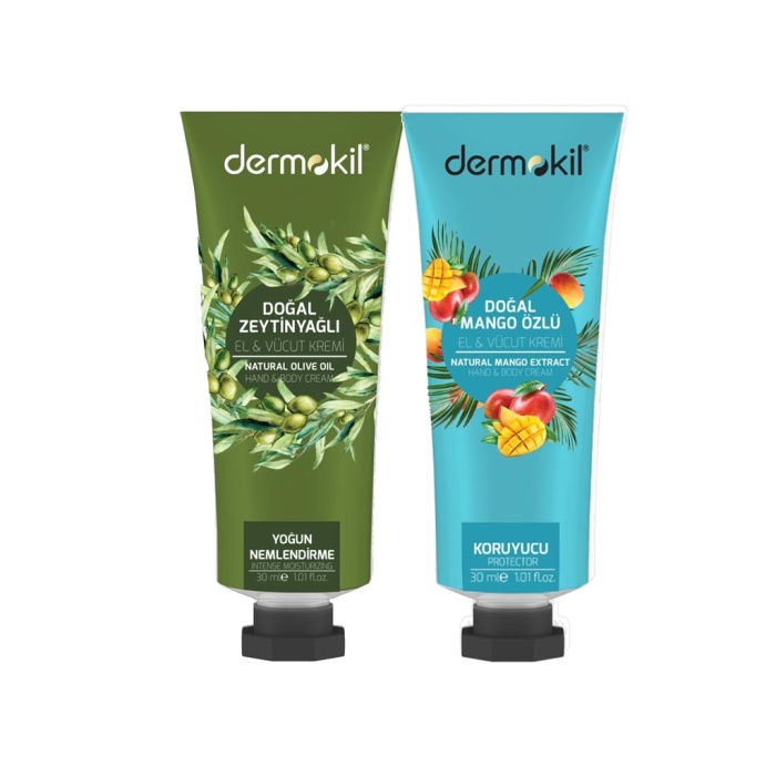 Dermokil Zeytinyağlı + Mango Özlü El ve Vücut Kremi 30 ml