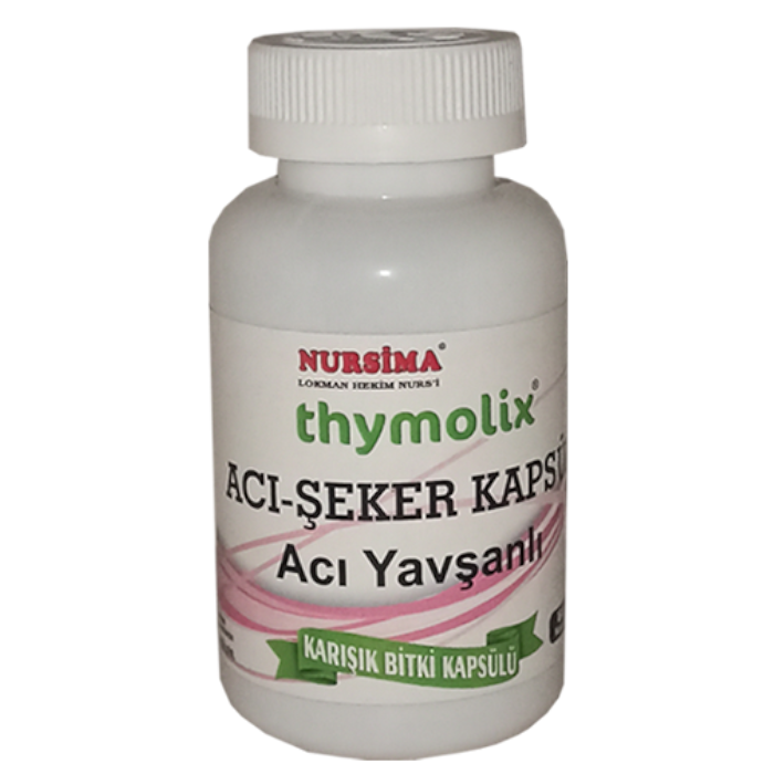 Thymolix Acı-Şeker Acı Yavşanlı Karışık Bitki Kapsülü (60 Kapsül)