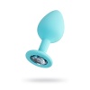 ToDo by Toyfa Brilliant Anal Plug, silikon, mavi, 8 cm, Ø 3 cm, 50 g