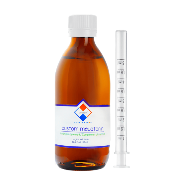 Custom Supplements® 1 mg/1 ml Melatonin Likit Çözelti (150 ml)