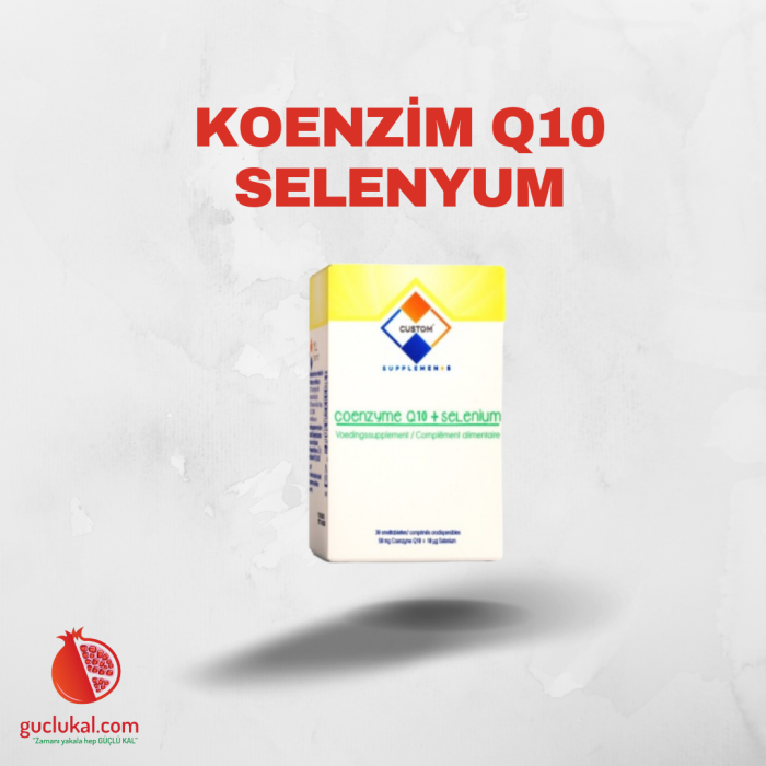 Custom Supplements® 50 mg Koenzim Q10 + 10 mcg Selenyum Ağızda Dağılan Tablet (30 Tablet)