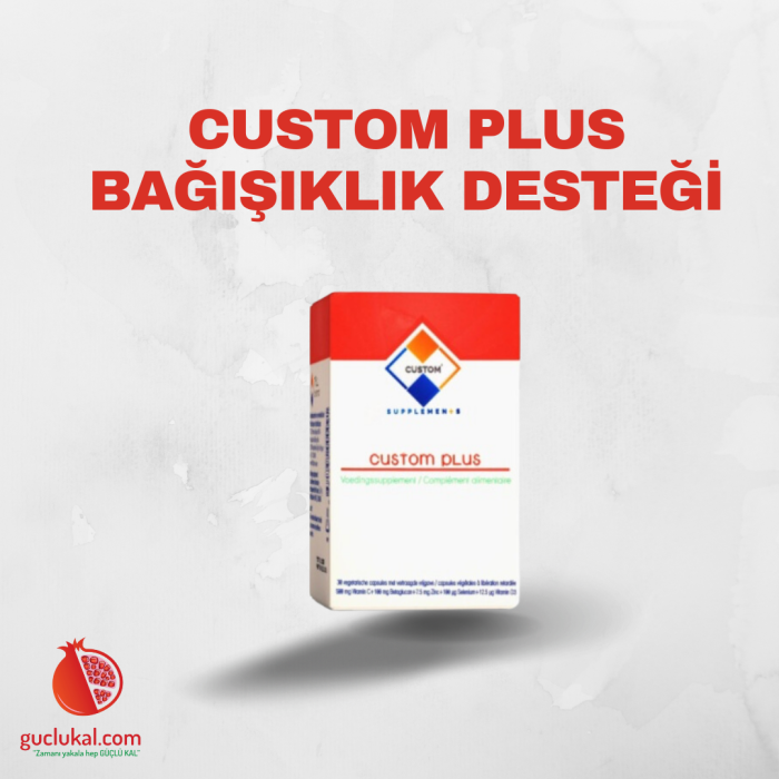 Custom Supplements® Custom Plus Bağışıklık Desteği Enterik Kapsül (30 Kapsül)