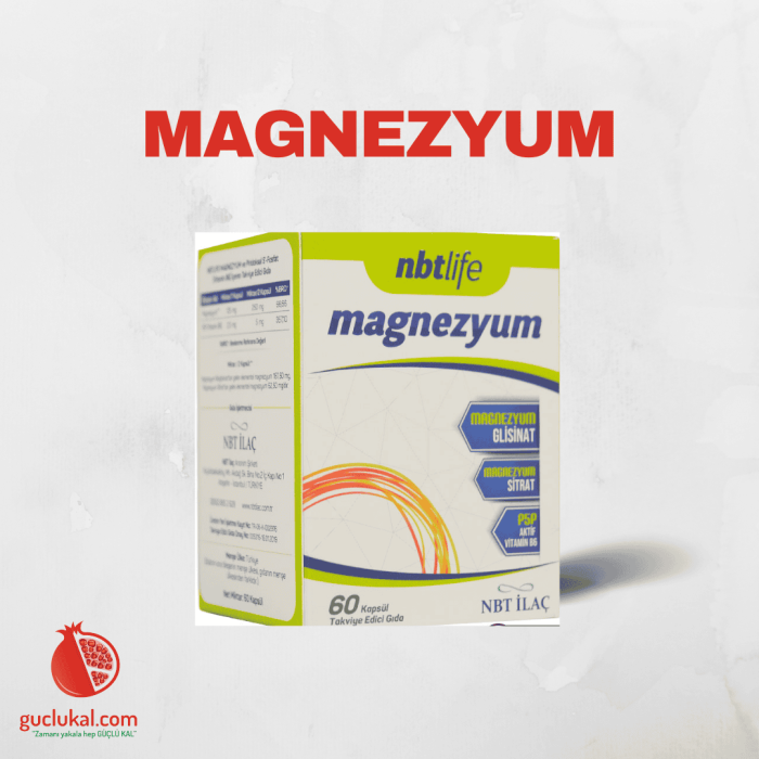 Nbt Life Magnezyum B6 60 Kapsül