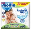 Nessiworld Molfix İzotonik Sulu Ferah Temizlik Islak Havlu Mendil 3Lü 180 Yaprak