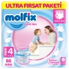 Molfix Külot Bez Ultra Fırsat Paketi 4 Beden 9-14 Kg 86 Adet