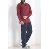 Erkek Pijama Takımı Bordo