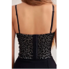 Leopar Baskılı Crop Top Balenli