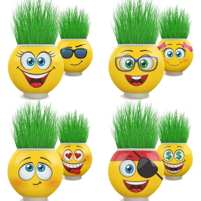 Emoji Şekilli Çim Adam 3 Adet Okul Öncesi Sonrası Etkinlik