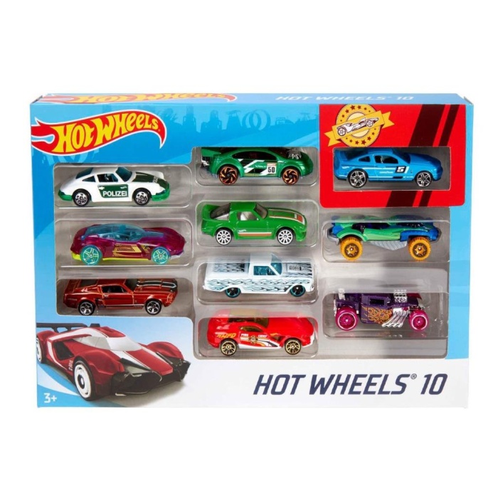 54886 Hot Wheels 10lu Araba Seti - Karışık Asorti  - Erkol Özel Kampanya Fiyatı