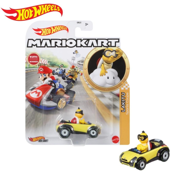 GBG25 Hot Wheels, Mario Kart Karakter Araçlar / +3 yaş / Asorti seçilemez