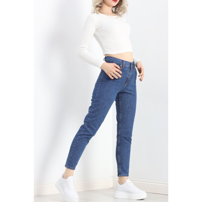 Mom Boyfriend Jeans Mavi1