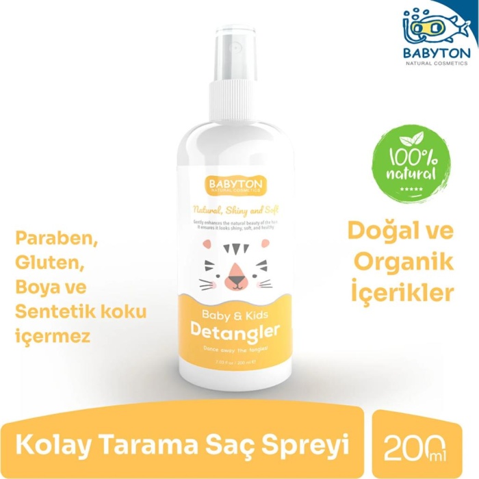 Nessiworld Babyton Bebek ve Çocuklar İçin Kolay Tarama Saç Spreyi 200 ml