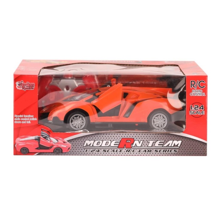 Nessiworld RG-1382-9-11 Kumandalı Kapıları Açılabilir Işıklı Spor araba 1:24 Vardem Oyuncak