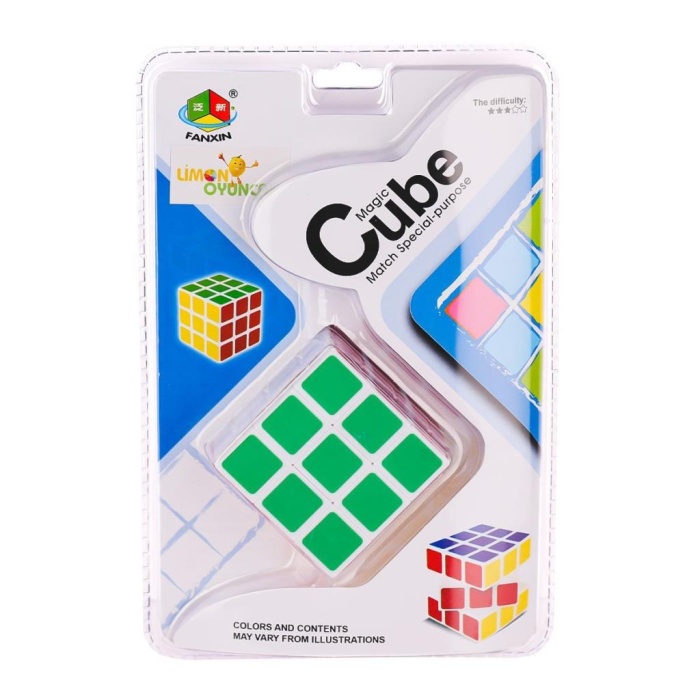 Nessiworld 581-5-5D Magic Zeka Küpü 3x3x3 -Limon Oyuncak