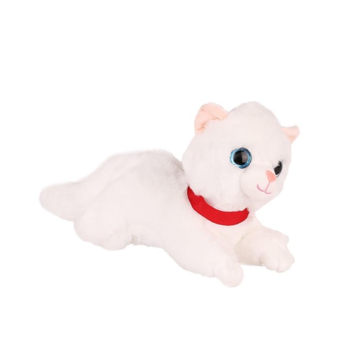 Nessiworld KZL-2309034 Peluş Kedi 25 cm -Kızılkaya Oyuncak