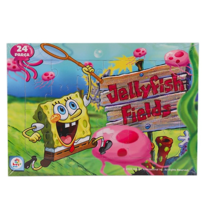 Nessiworld SB7979 Spongebob Taslamalı 24 Parça Frame Puzzle -Laçokids