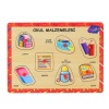 Nessiworld ONY-196-197 Ahşap Tutmalı Okul Malzemeleri -Onyıl Oyuncak