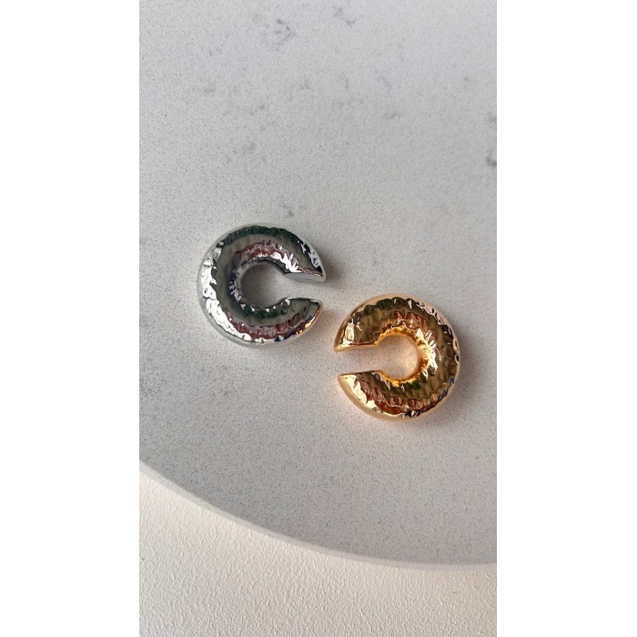 Earcuff kıkırdak küpe gold renk