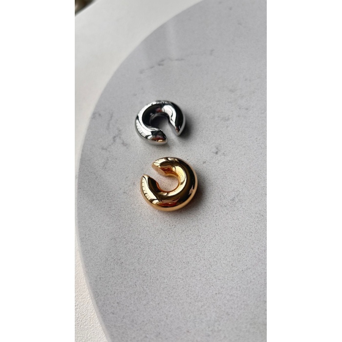 Earcuff kıkırdak küpe gümüş renk