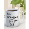 Baskılı Kupa Bardak Seramik Mug - Beni Göbeğimle Sev...