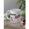 Baskılı Kupa Bardak Seramik Mug - Karım Bilir