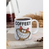 Baskılı Kupa Bardak Seramik Mug - Coffeee